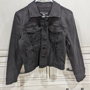 Maurices black jean jacket, m